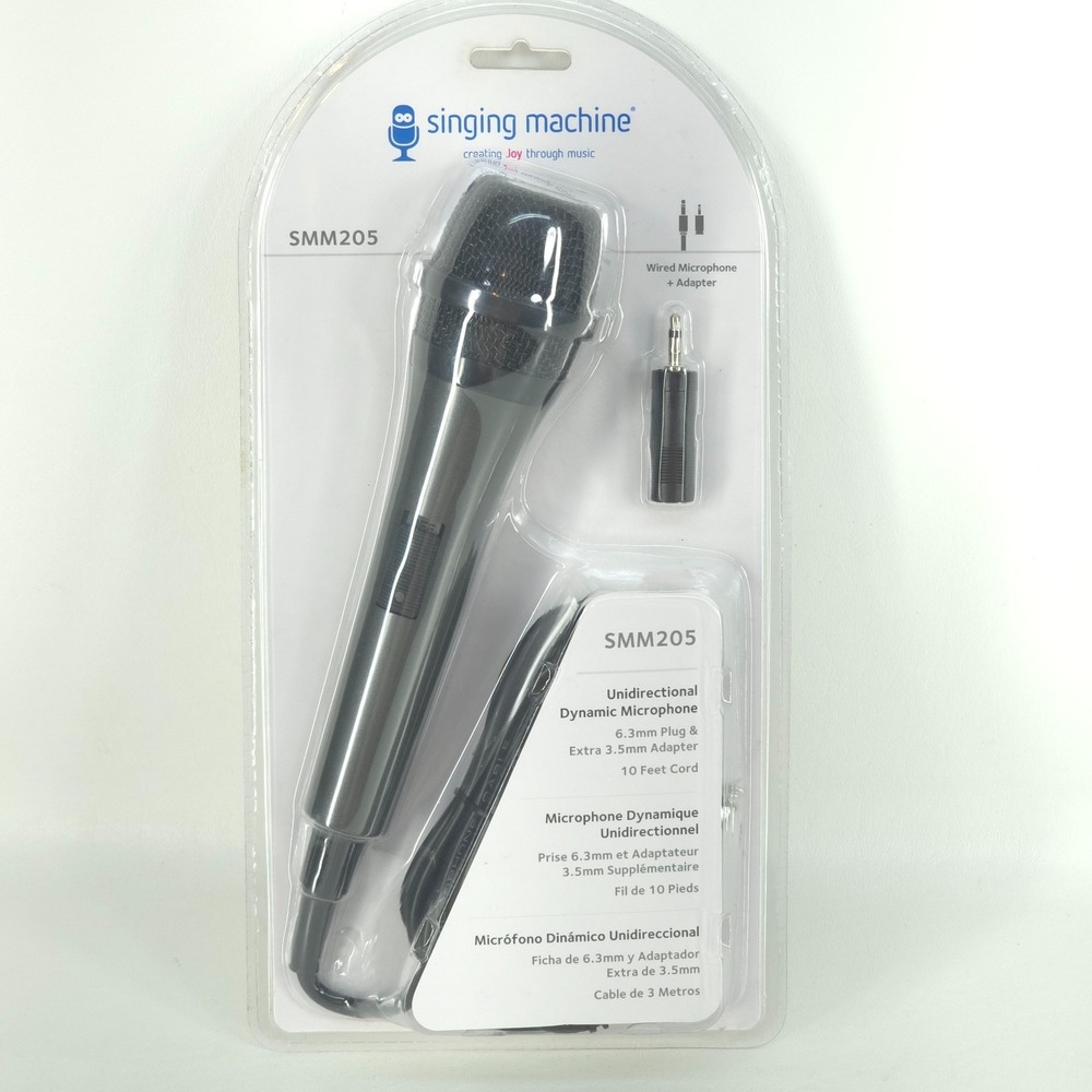 Wired Microphone‎ for Karaoke Black Unidirectional Dynamic Vocal Microphone NEW